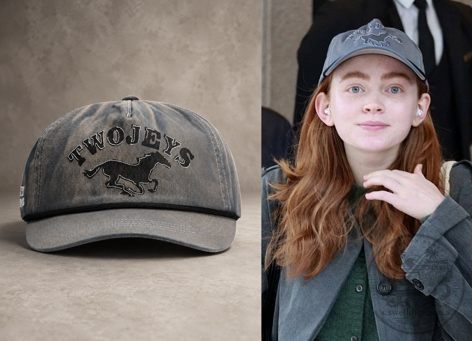 "Top Celebrity Accessories: Sadie Sink Cap to Lauren London Sunglasses" 2 Sadie Sink Street Style Twojeys Cap