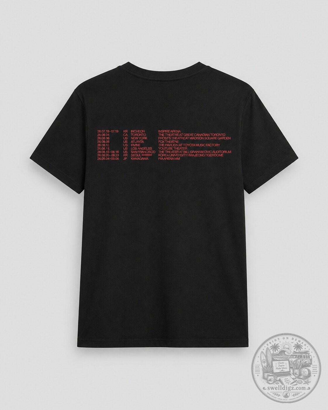 CORTIS PYPD Put Your Phone Down World Tour 2026 Merch T-Shirt 5 CORTIS PYPD Put Your Phone Down World Tour 2026 Merch T-Shirt
