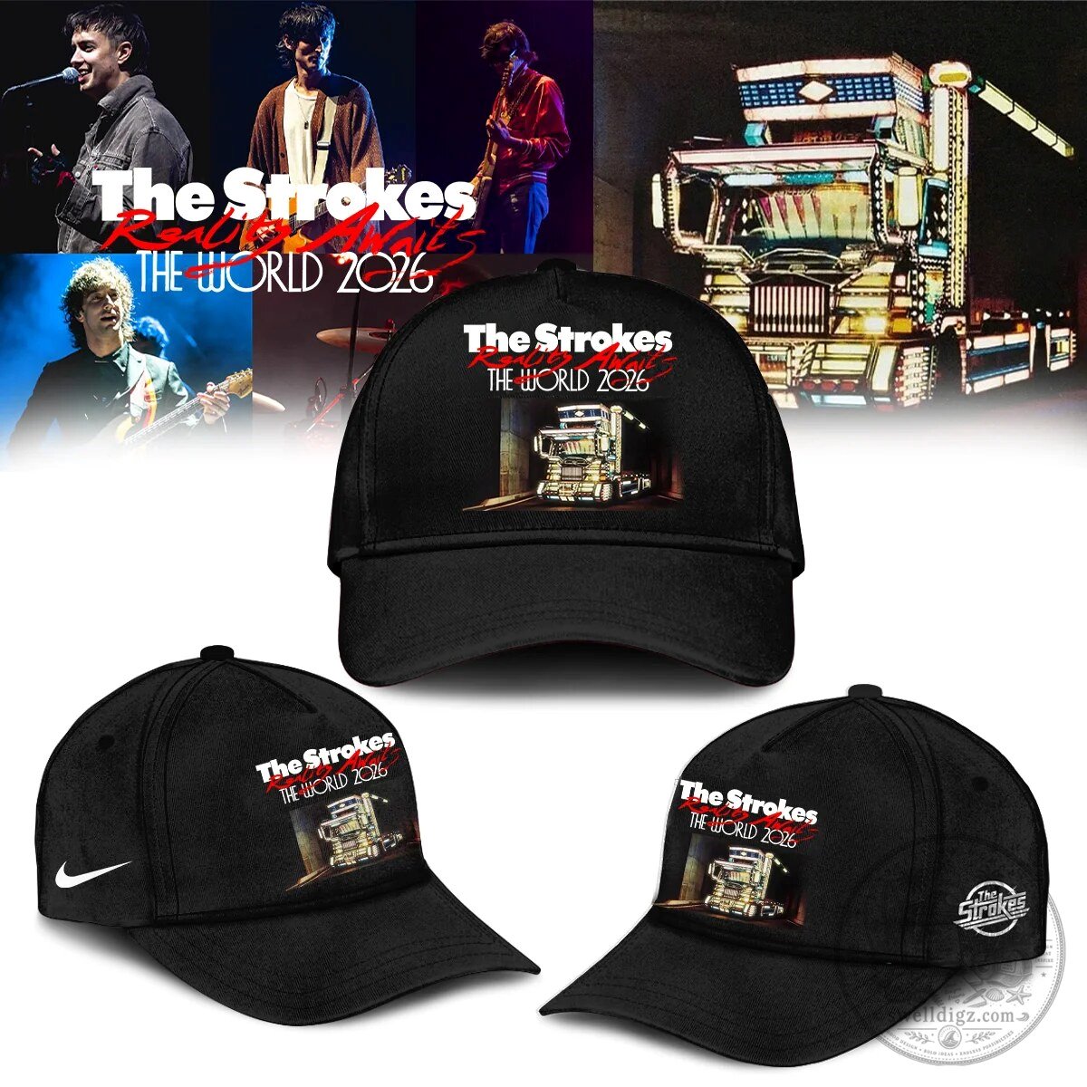Limited Edition Zip Hoodie with Signature for The Strokes Reality Awaits World Tour 2026 3 Limited Edition Zip Hoodie with Signature for The Strokes Reality Awaits World Tour 2026