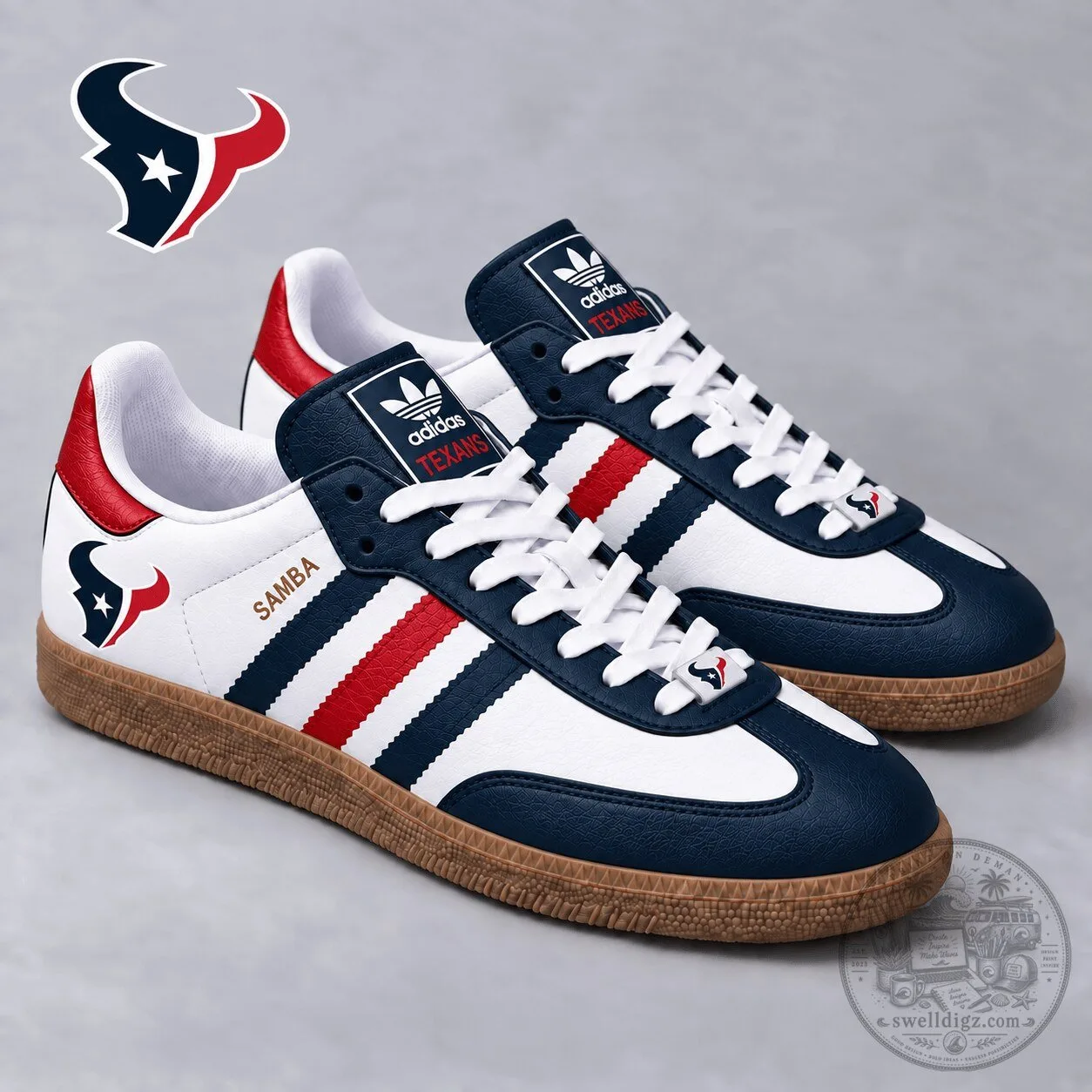 Houston Texans NFL Football Team Fan Samba Style Shoes