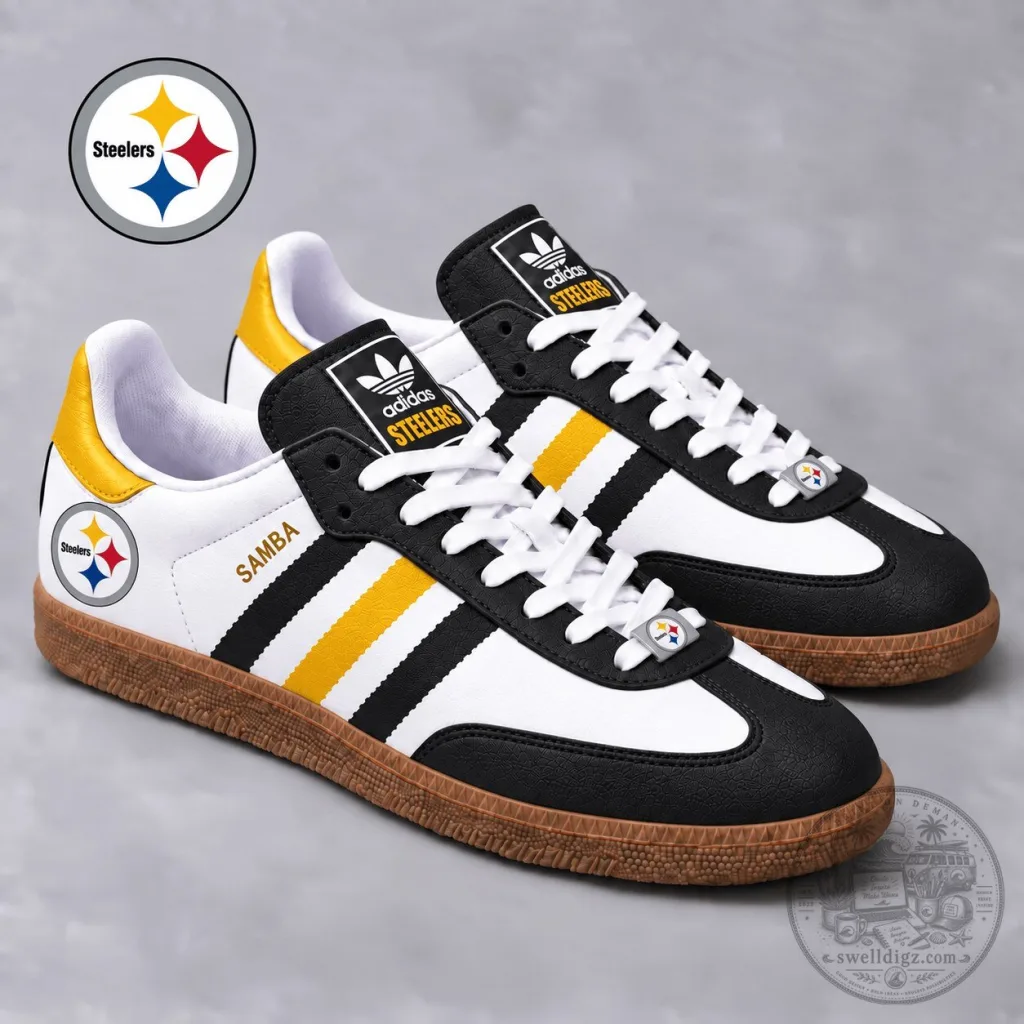 Pittsburgh Steelers National Football League Team Samba Shoes Pittsburgh Steelers National Football League Team Samba Shoes