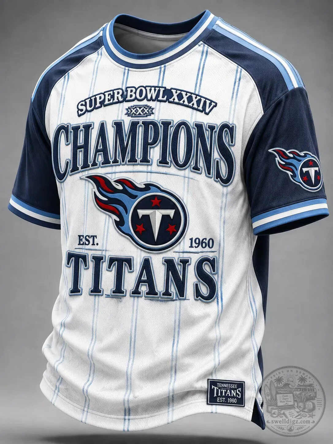 Tennessee Titans Super Bowl XXXIV Champions Football Jersey