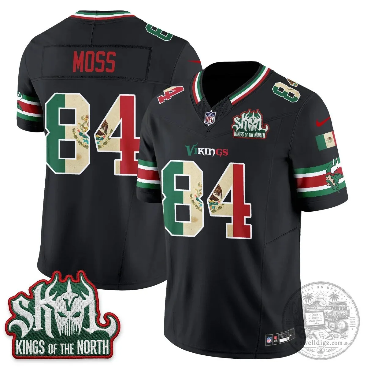 Minnesota Vikings Justin Jefferson Mexico Edition White Football Jersey 69 Minnesota Vikings Justin Jefferson Mexico Edition White Football Jersey