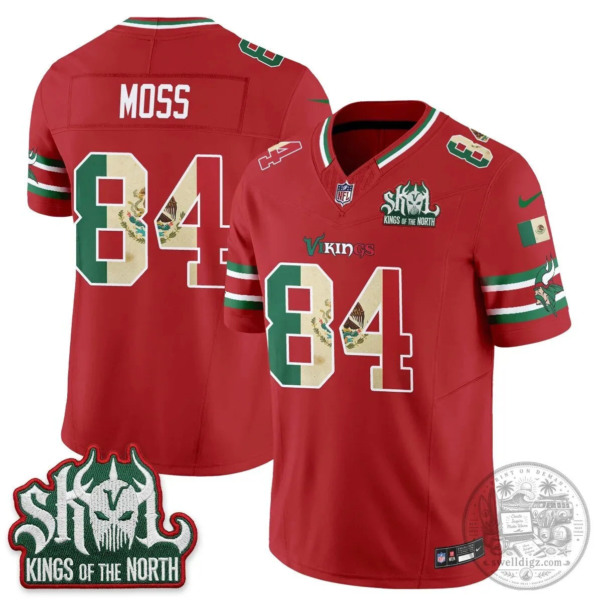 Minnesota Vikings Justin Jefferson Mexico Edition White Football Jersey 79 Minnesota Vikings Justin Jefferson Mexico Edition White Football Jersey
