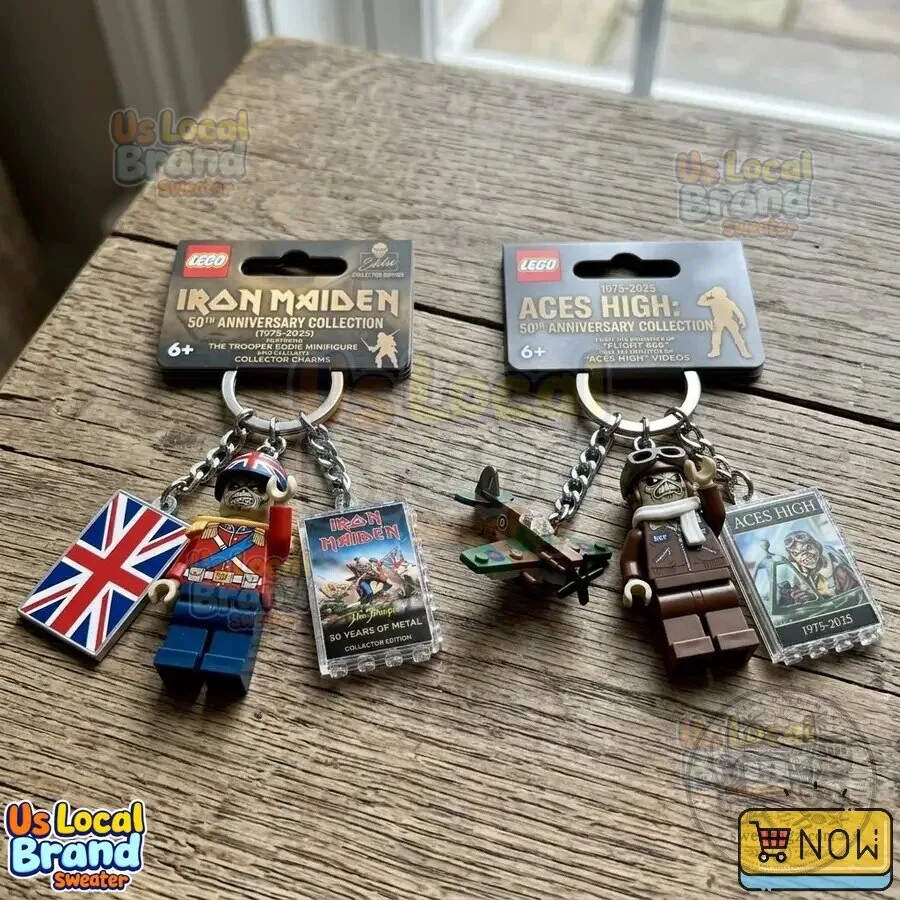 Iron Maiden The Trooper Eddie Minifigure 50th Anniversary Collection Keychain