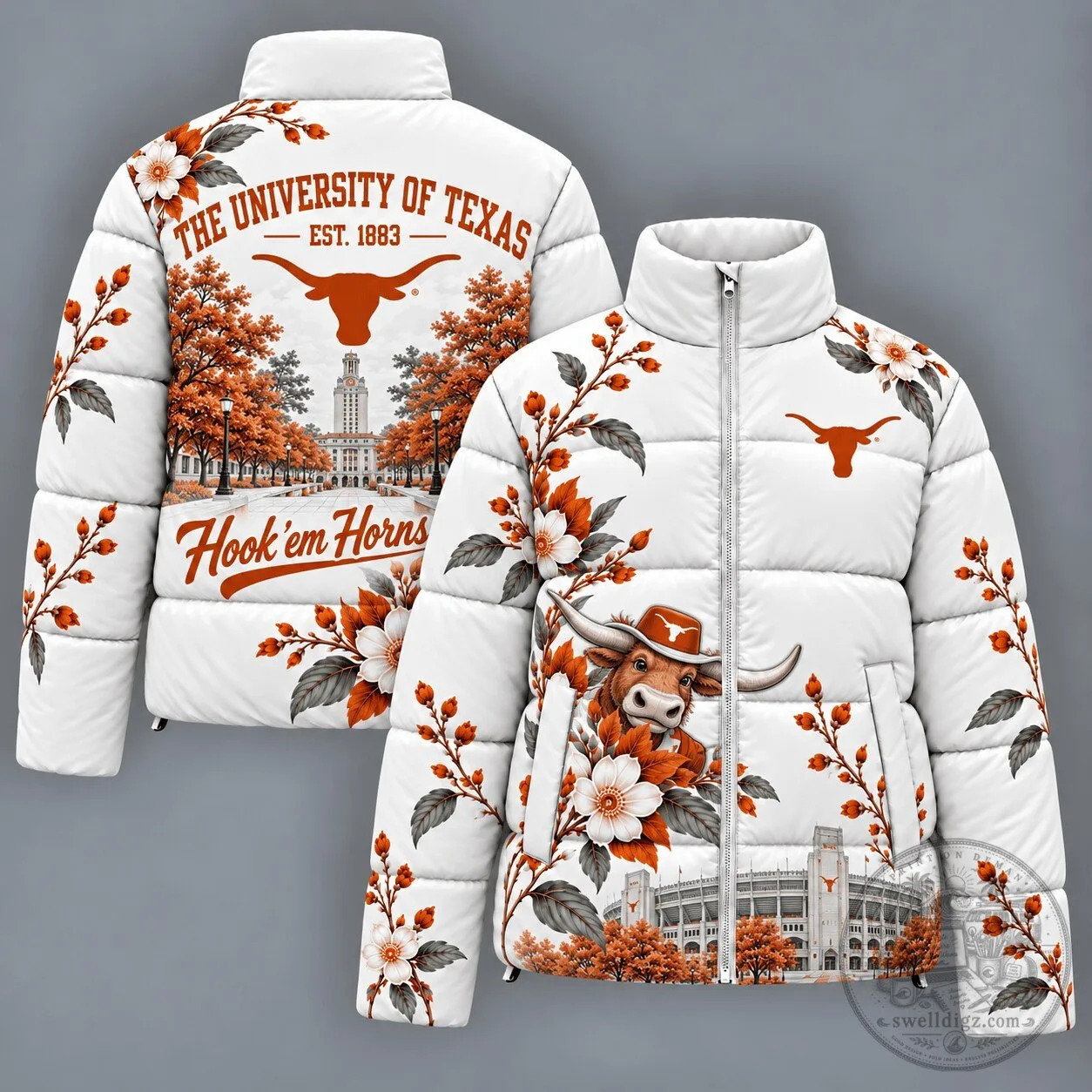 University of Texas Longhorns Football Mascot Puffer Jacket