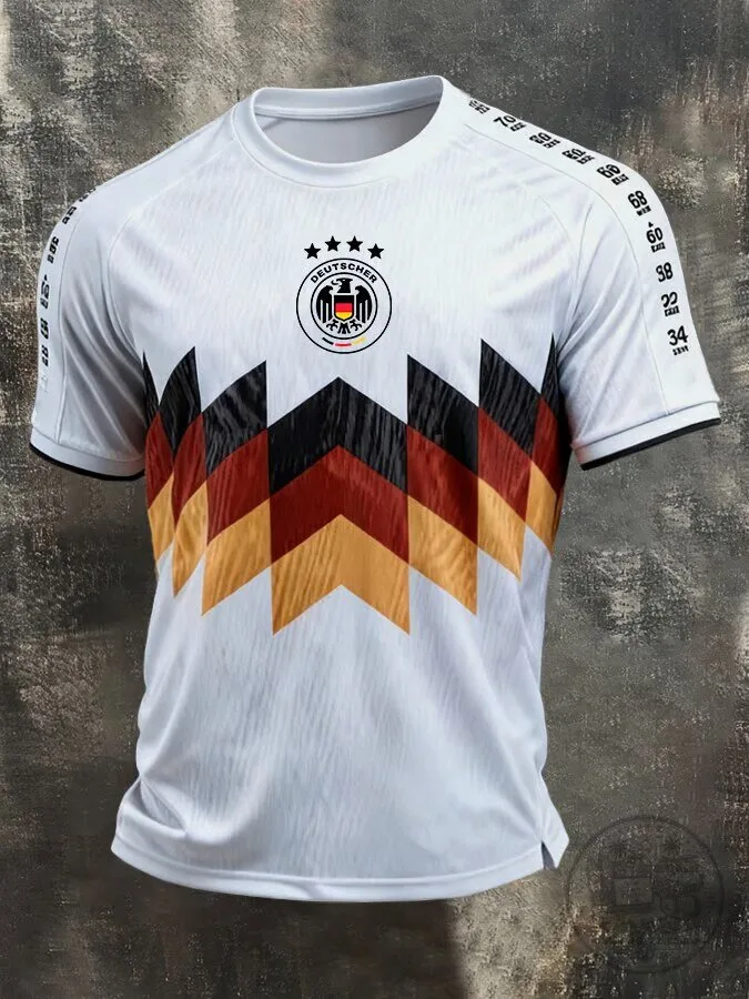 Germany National Football Team White Retro Style Soccer Jersey