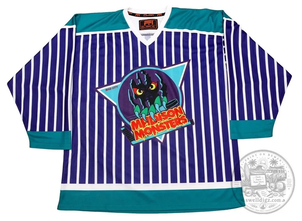 Madison Monsters Vintage Hockey Jersey