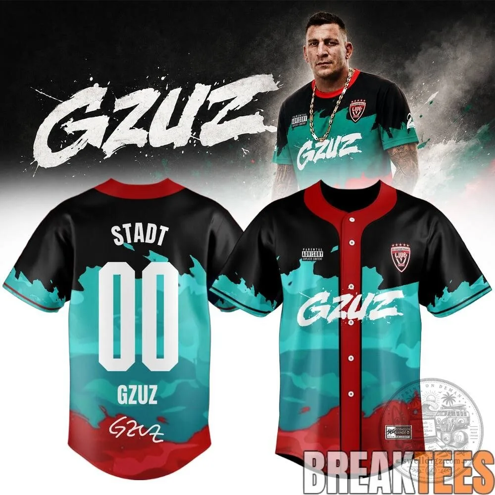 Gzuz Live Europe 2026 Tour Rapper Music Baseball Jersey