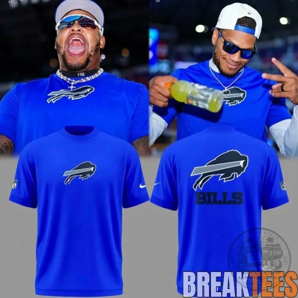 Buffalo Bills Royal Blue Logo Short Sleeve Performance T-Shirt