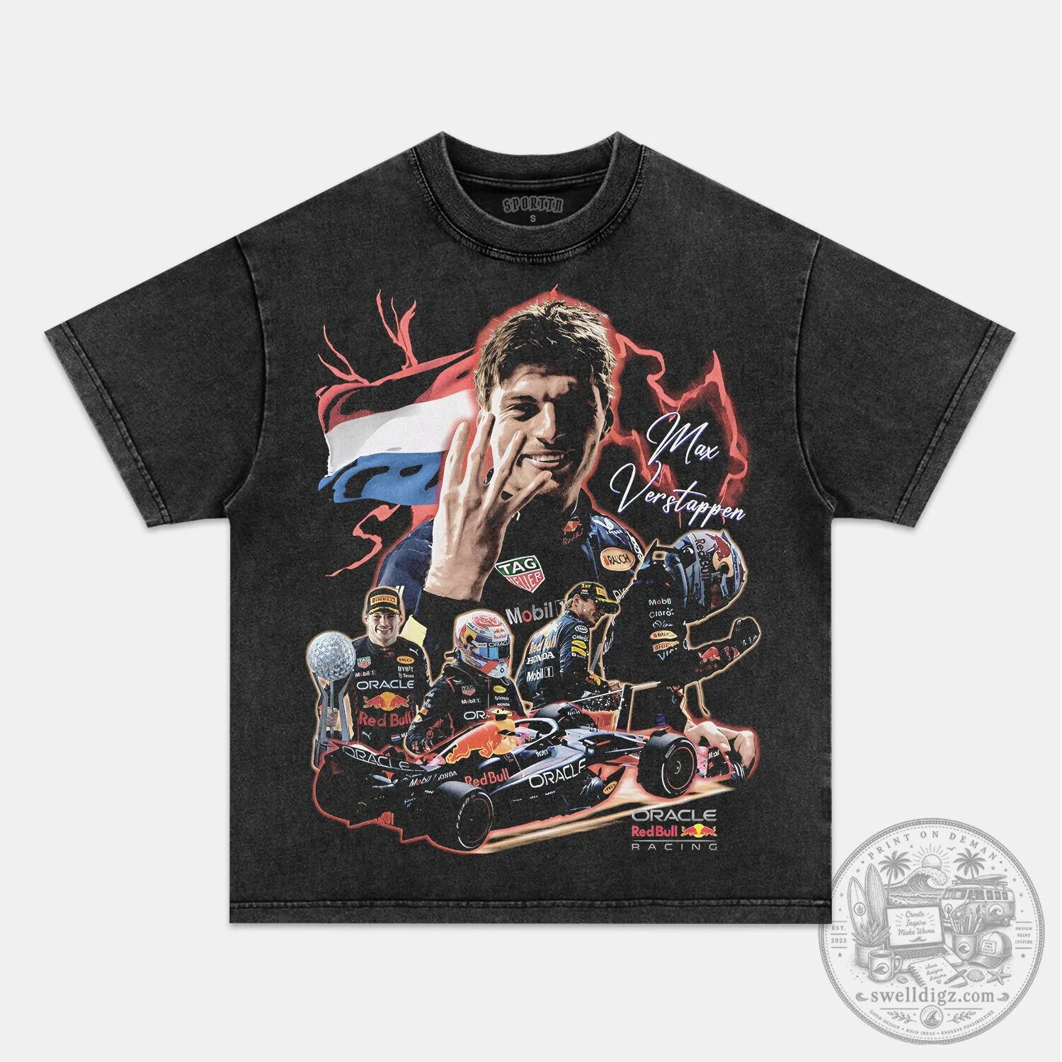 Max Verstappen 2025 Formula One Racing Champion Graphic T-Shirt
