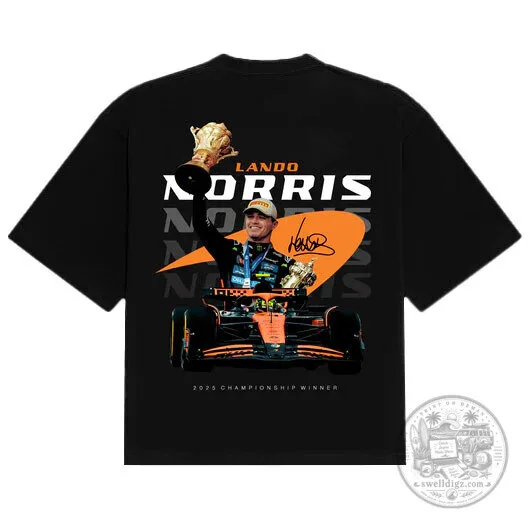 Lando Norris 2025 Championship Winner Formula 1 Racing T-Shirt
