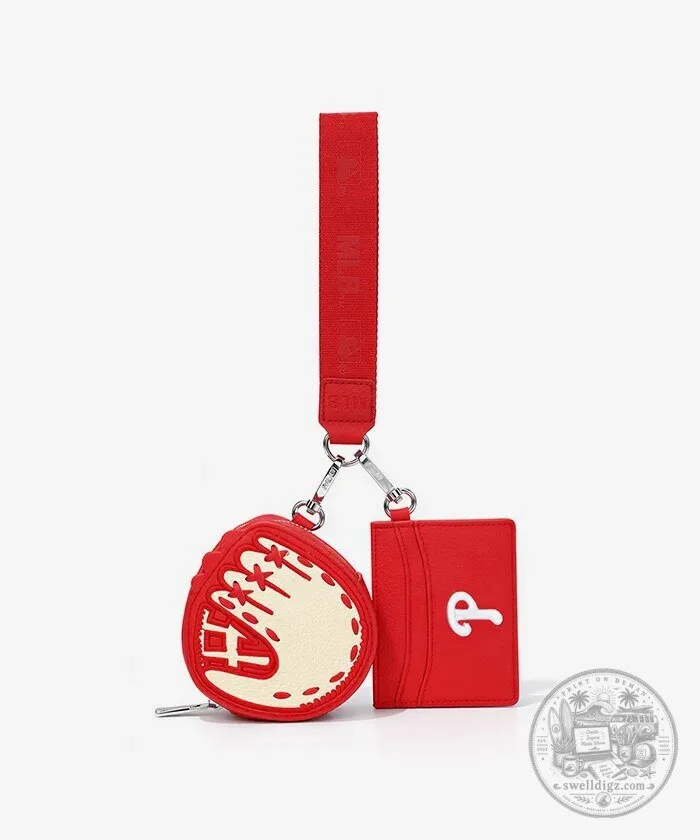 Philadelphia Phillies Baseball Glove Wristlet Wallet Set