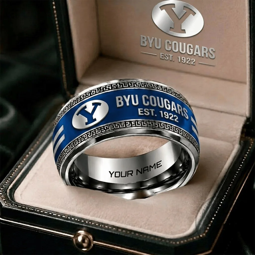 BYU Cougars NCAA Personalized Engraved Team Logo Ring