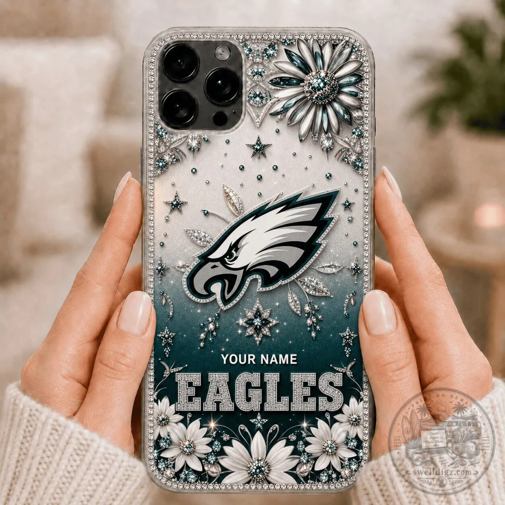 Philadelphia Eagles Fan Custom Name Bling Phone Case Philadelphia Eagles Fan Custom Name Bling Phone Case