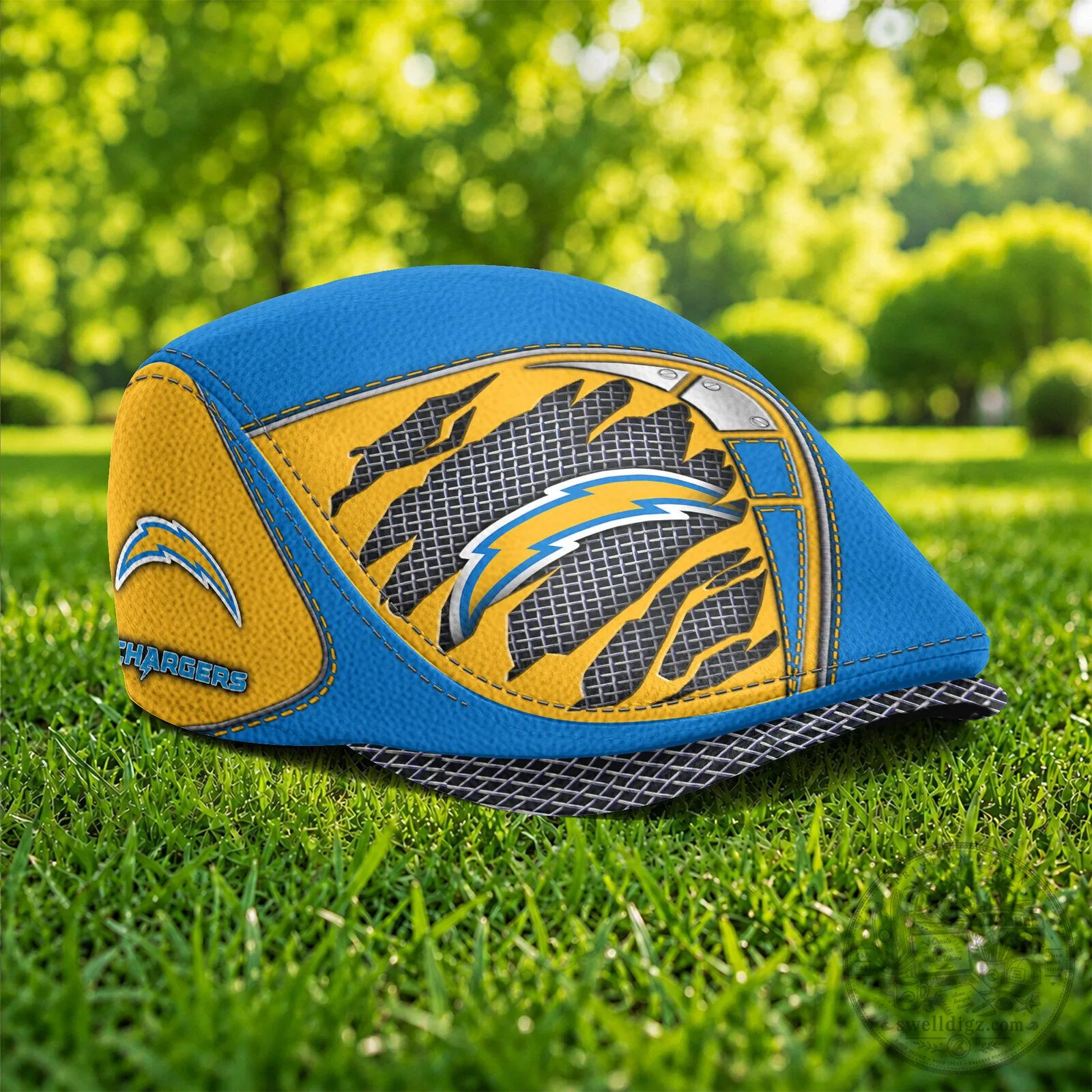 Los Angeles Chargers NFL Football Team Logo Flat Cap Hat 5 Los Angeles Chargers NFL Football Team Logo Flat Cap Hat