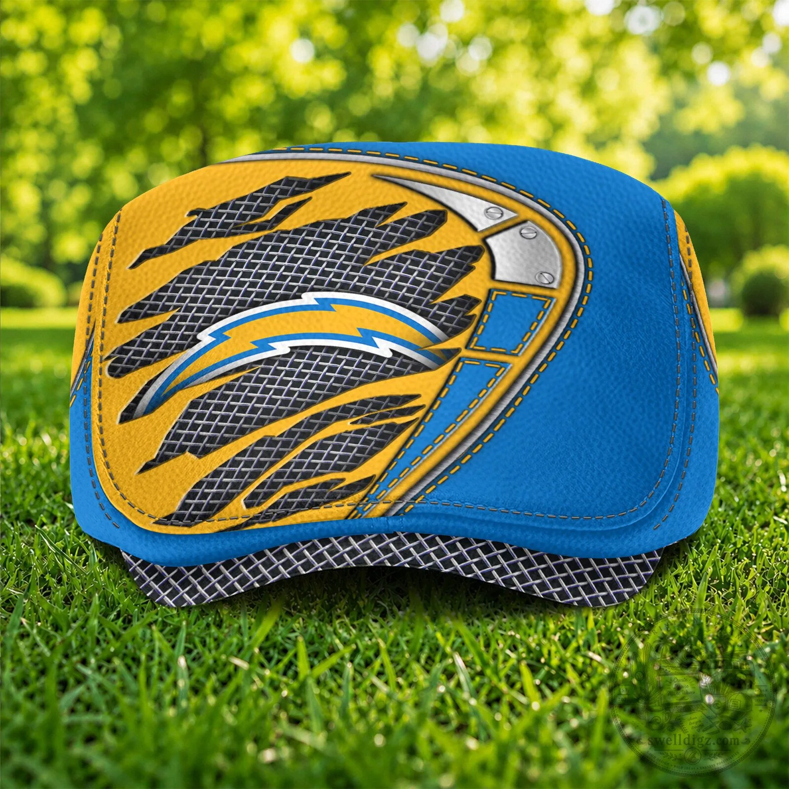 Los Angeles Chargers NFL Football Team Logo Flat Cap Hat 6 Los Angeles Chargers NFL Football Team Logo Flat Cap Hat
