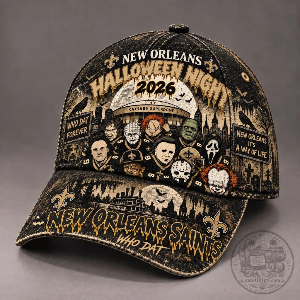 New Orleans Saints Halloween Night 2026 Who Dat Forever Cap Hat 43 New Orleans Saints Halloween Night 2026 Who Dat Forever Cap Hat