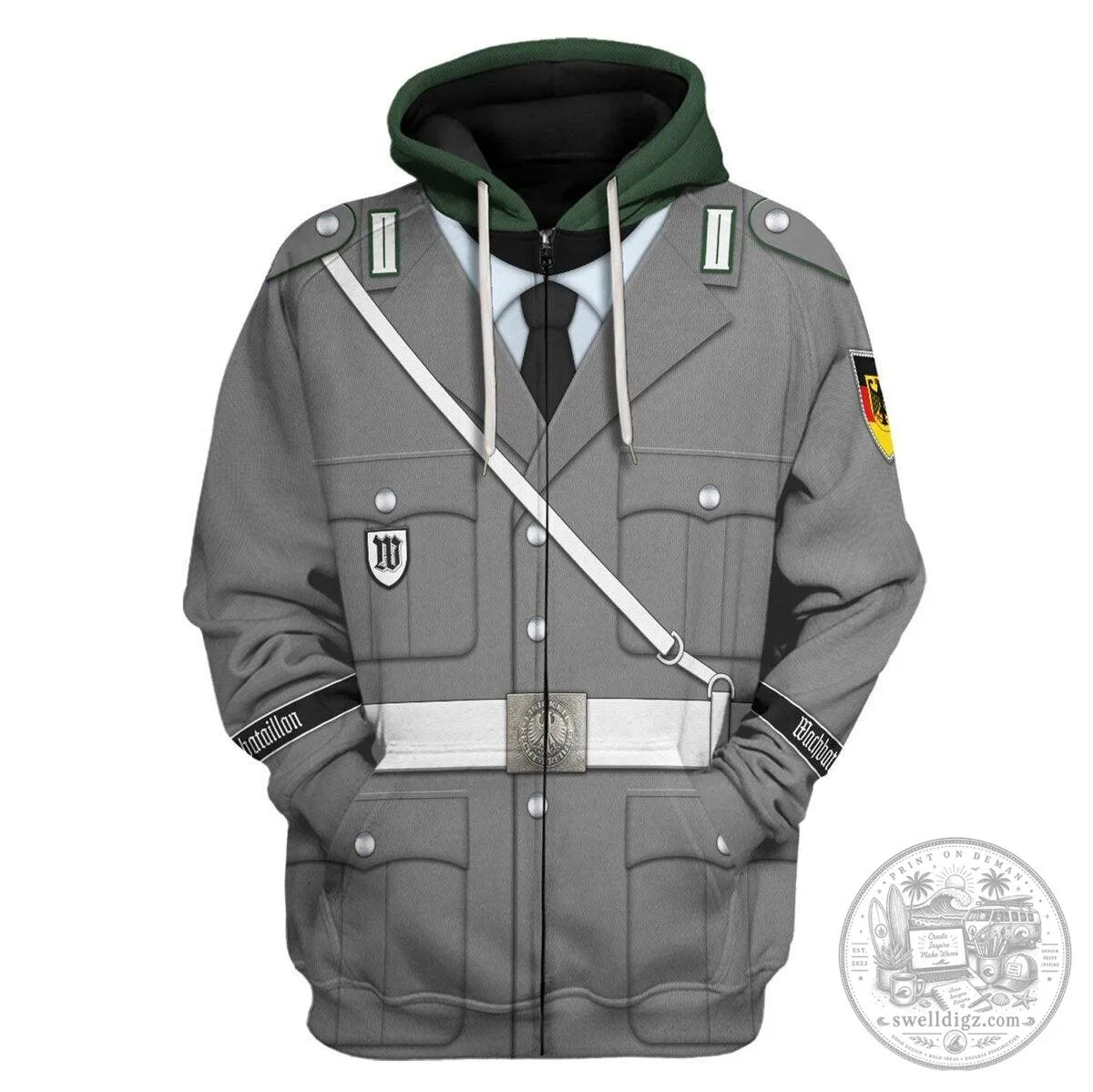 Bundeswehr Wachbataillon Hauptgefreiter Costume Hoodie 14 Bundeswehr Wachbataillon Hauptgefreiter Costume Hoodie