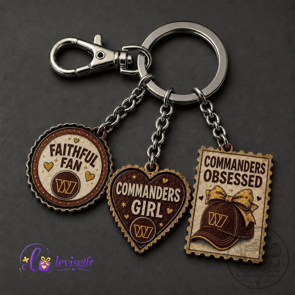 Washington Commanders Football Team Fan Keychain Washington Commanders Football Team Fan Keychain