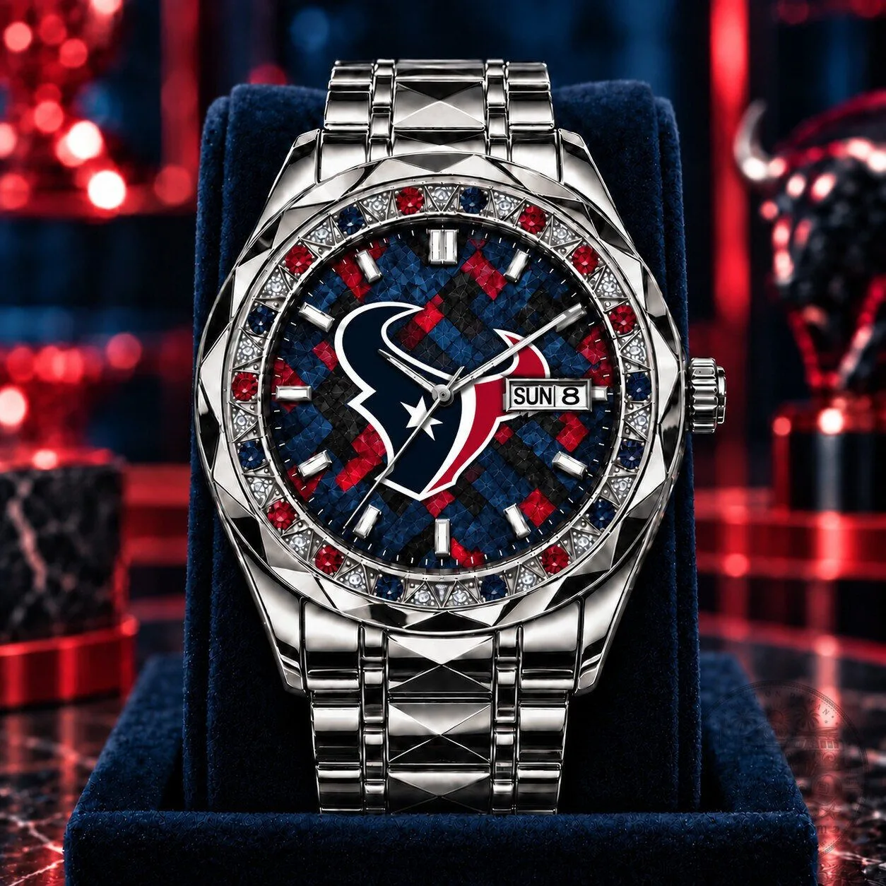 Houston Texans National Football League Men's Luxury Hand Watch
