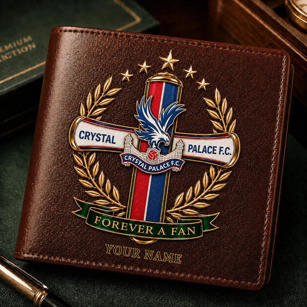 Crystal Palace Football Club Forever A Fan Personalized Leather Wallet