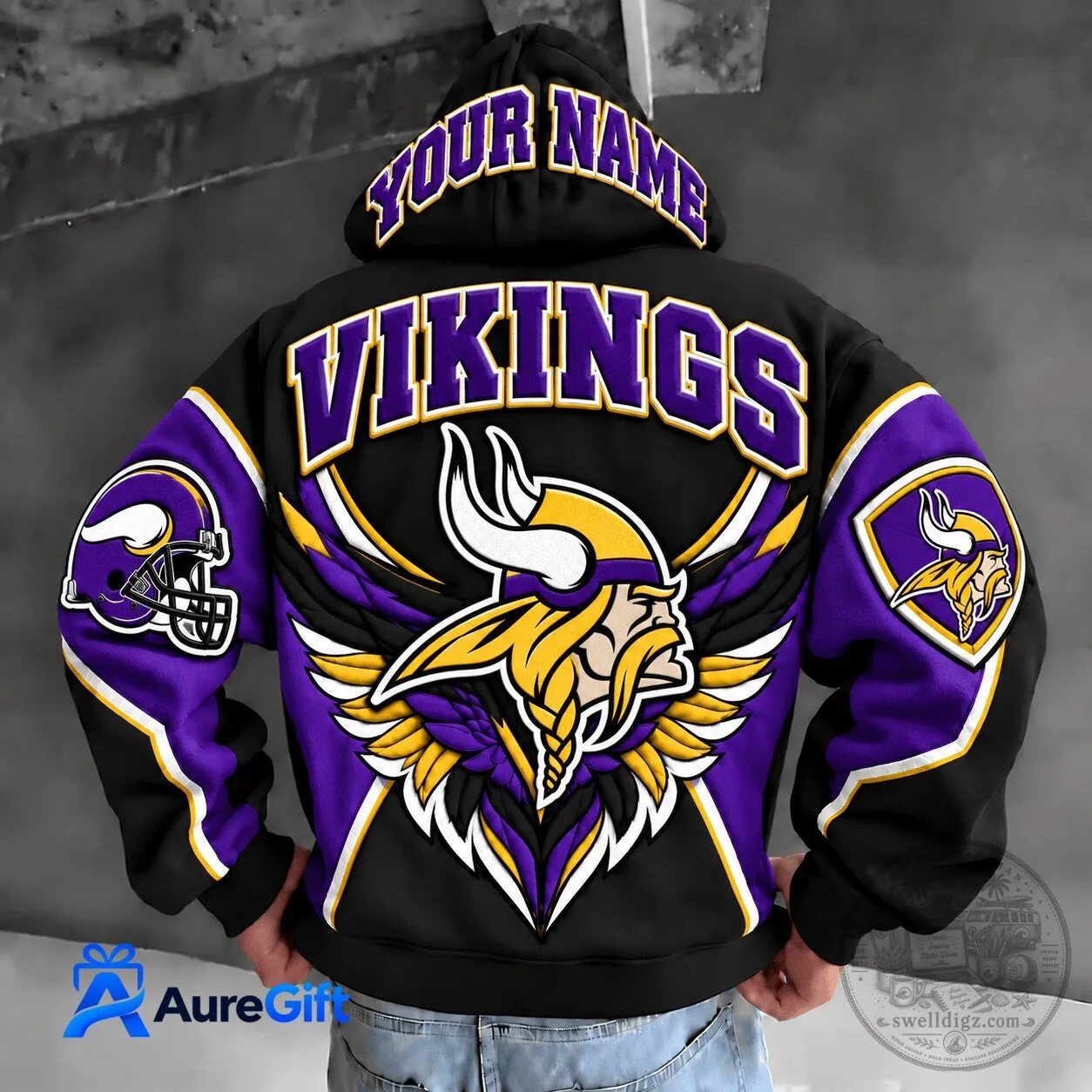 Minnesota Vikings NFL Christmas Kickoff Personalized Hoodie