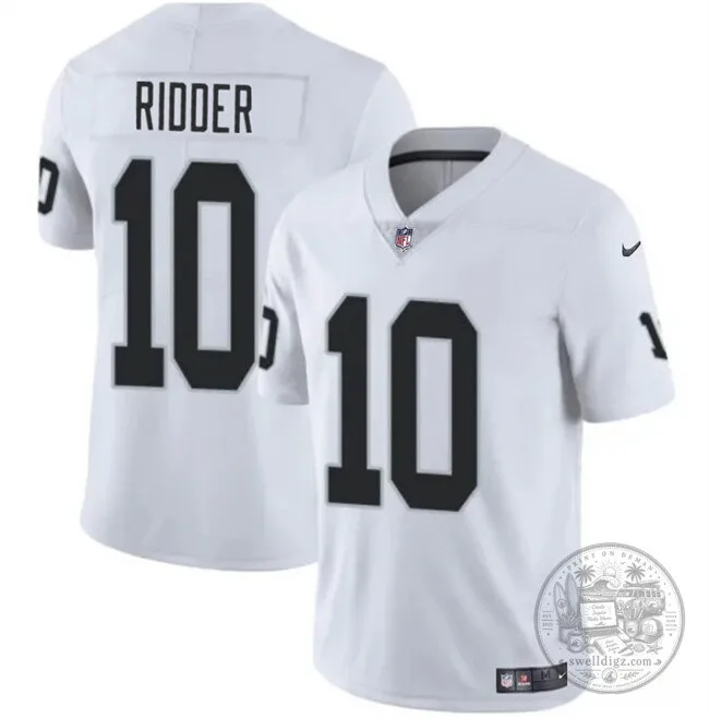 Las Vegas Raiders Desmond Ridder White Football Jersey