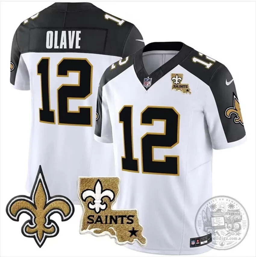 Chris Olave New Orleans Saints Vapor FUSE Stitched Football Jersey
