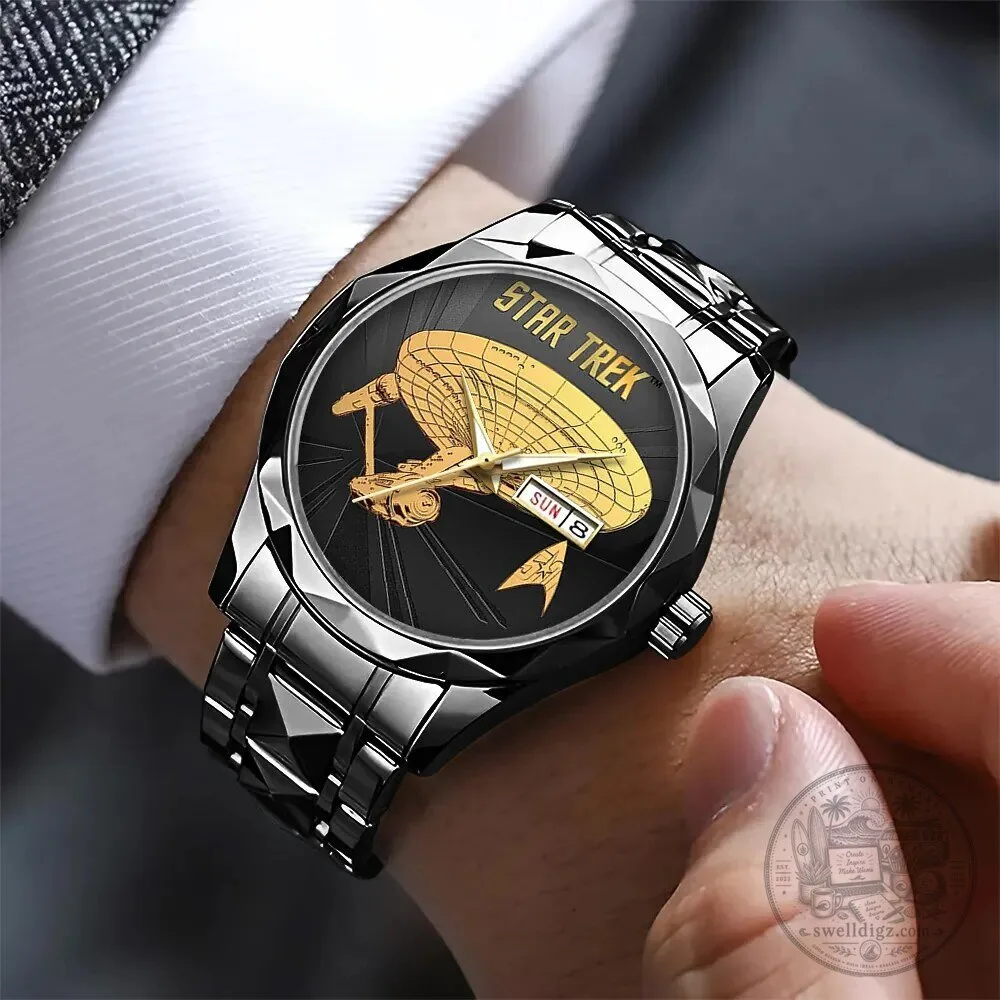 Star Trek United Federation of Planets Enterprise Quartz Watch 5 Star Trek United Federation of Planets Enterprise Quartz Watch