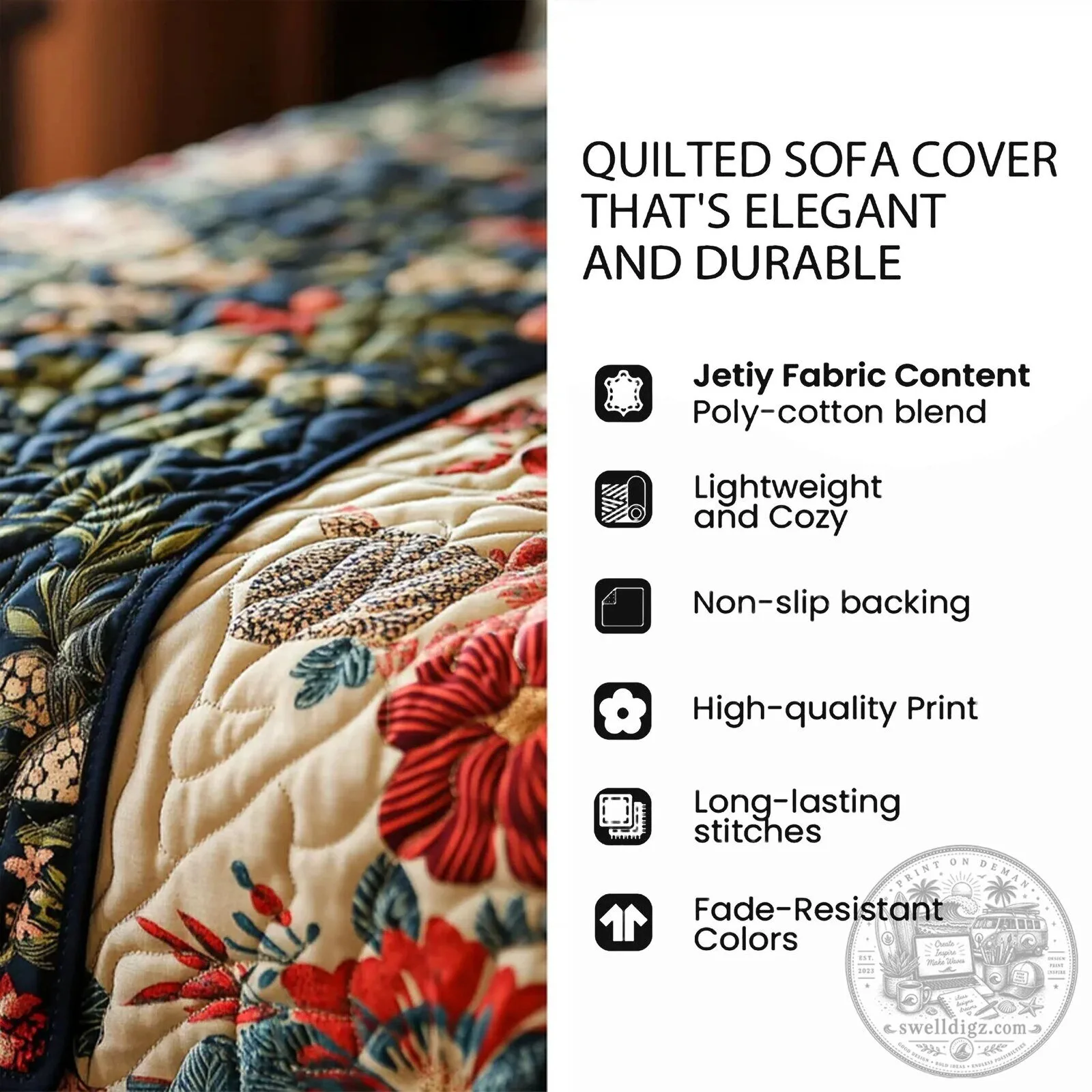 Let It Snow Snowman Winter Delight Quilted Sofa Cover 16 Let It Snow Snowman Winter Delight Quilted Sofa Cover