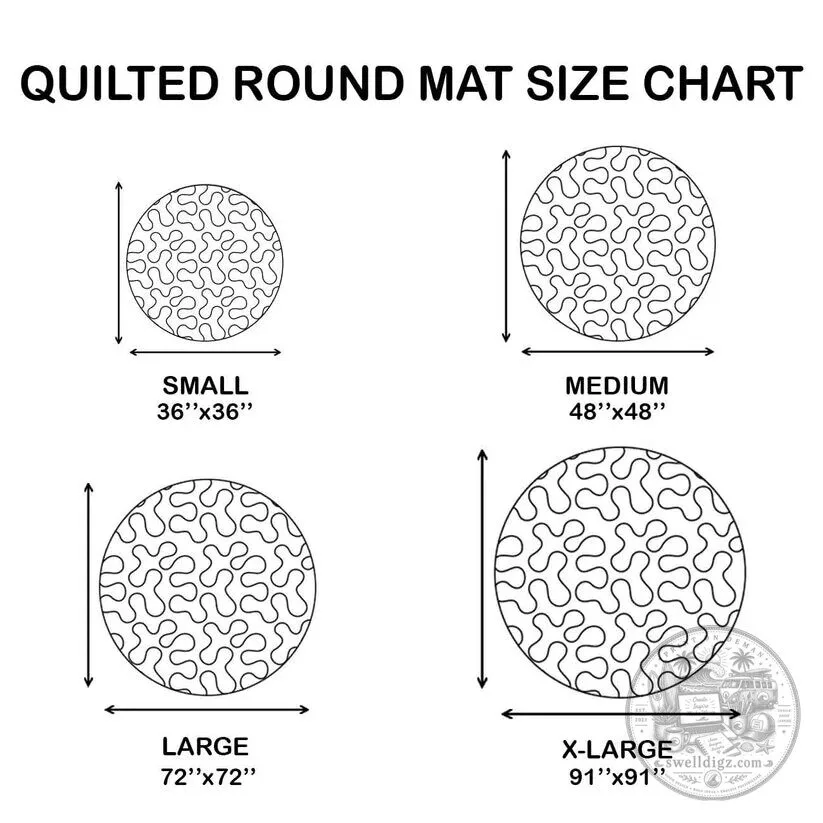 Christmas Santa Claus Quilted Round Area Rug 6 Christmas Santa Claus Quilted Round Area Rug