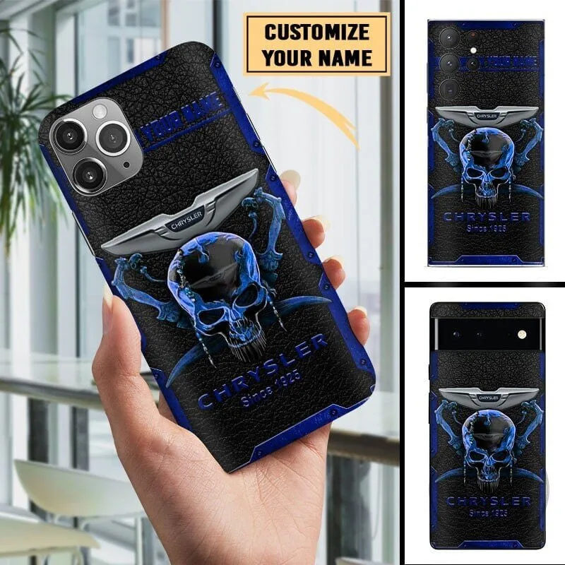 Chrysler Skull Custom Name Phone Case for iPhone and Android Models