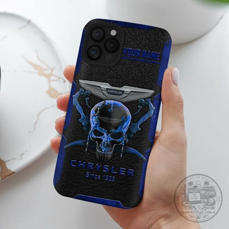 Chrysler Skull Custom Name Phone Case for iPhone and Android Models 3 Chrysler Skull Custom Name Phone Case for iPhone and Android Models