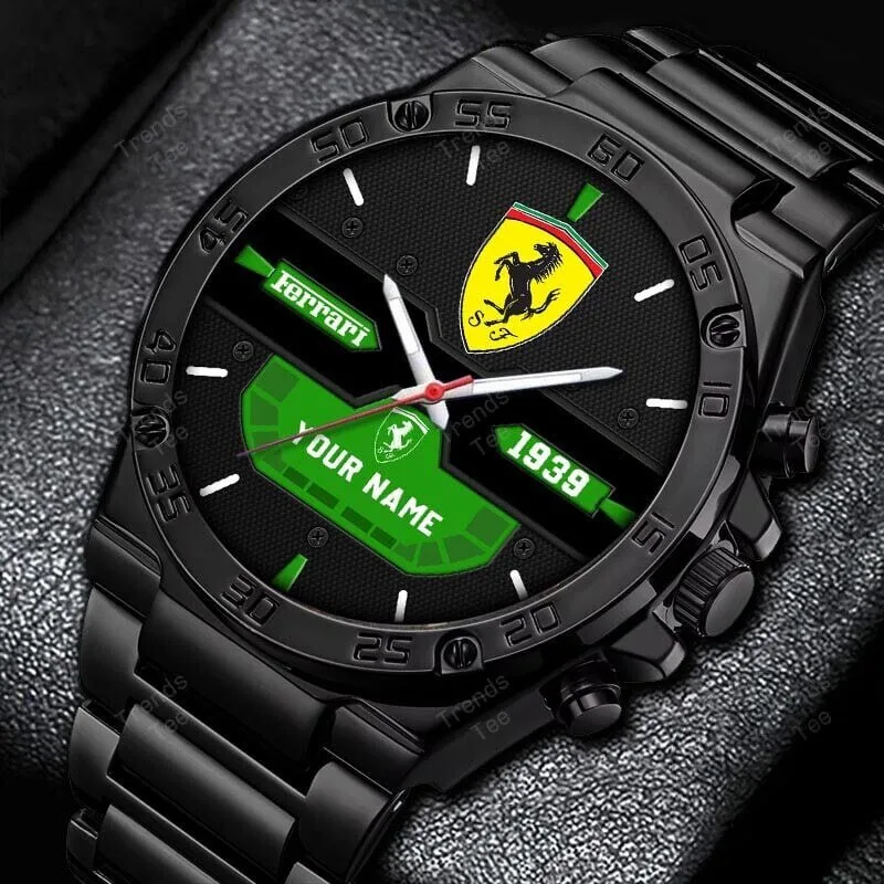 Ferrari Custom Name Elegant Fashion Design Stainless Steel Watch 10 Ferrari Custom Name Elegant Fashion Design Stainless Steel Watch