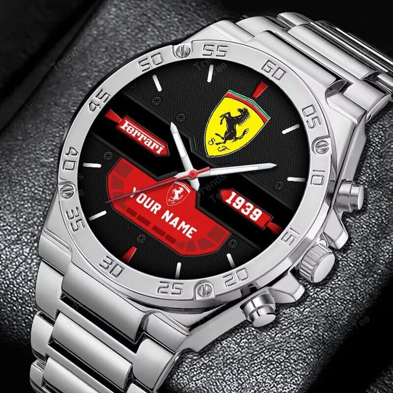 Ferrari Custom Name Elegant Fashion Design Stainless Steel Watch 12 Ferrari Custom Name Elegant Fashion Design Stainless Steel Watch