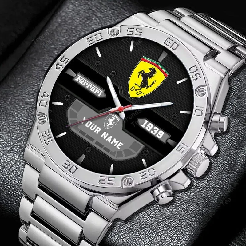 Ferrari Custom Name Elegant Fashion Design Stainless Steel Watch 14 Ferrari Custom Name Elegant Fashion Design Stainless Steel Watch