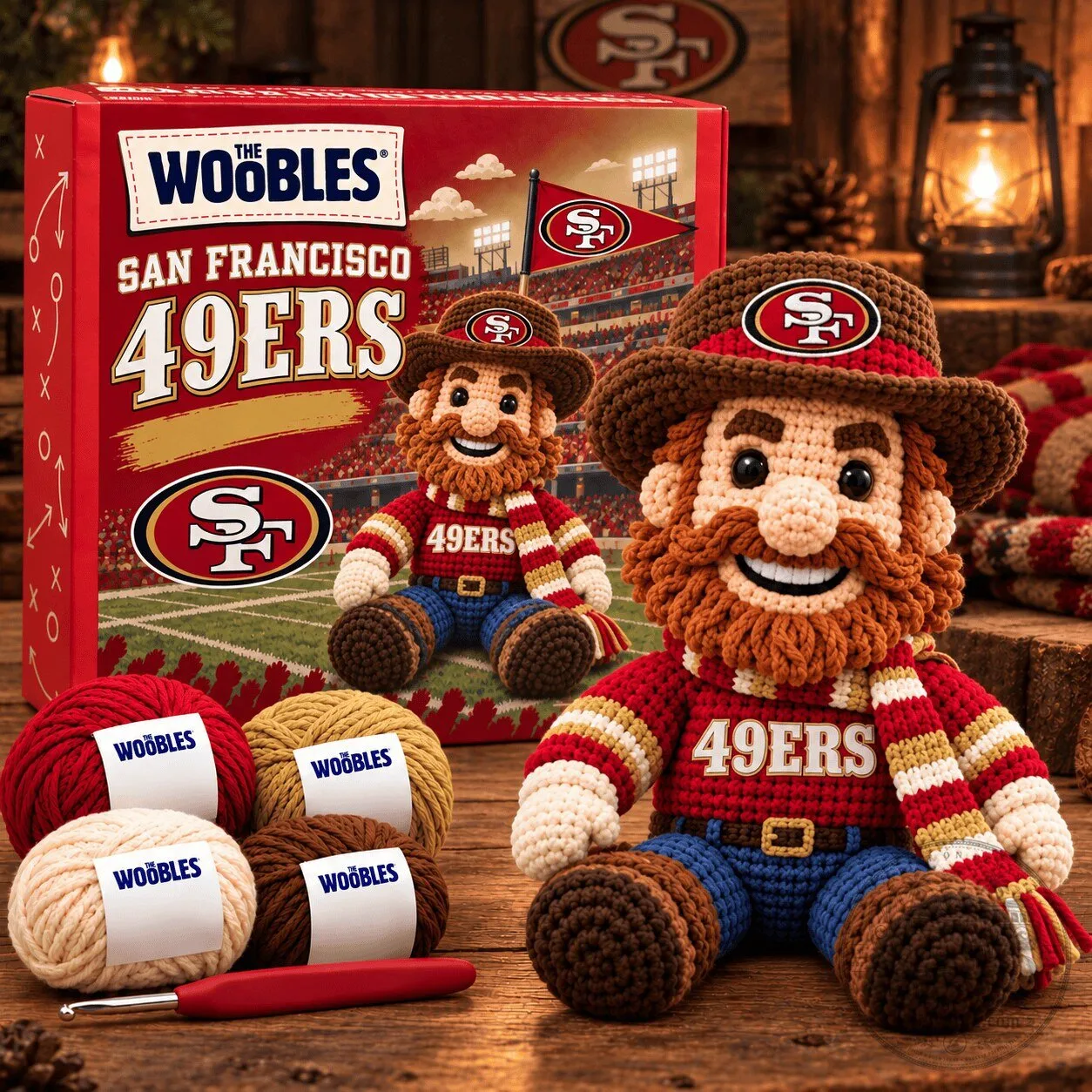 San Francisco 49ers Sourdough Sam Crochet Amigurumi Kit