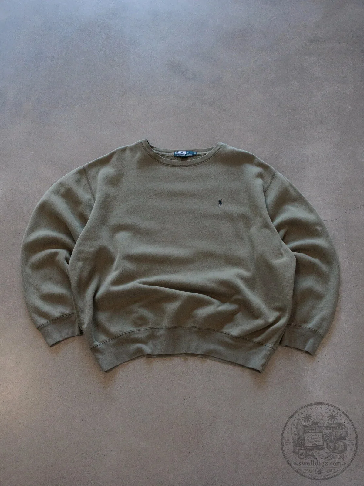 Vintage Green Polo Ralph Lauren Crewneck Sweatshirt 3 Vintage Green Polo Ralph Lauren Crewneck Sweatshirt