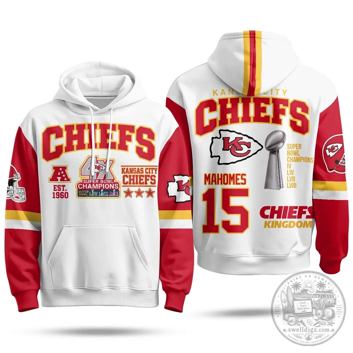 Kansas City Chiefs Super Bowl Champions Patrick Mahomes 15 Football Hoodie 50 Kansas City Chiefs Super Bowl Champions Patrick Mahomes 15 Football Hoodie