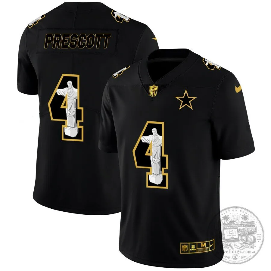 Dak Prescott Dallas Cowboys Black Vapor Cristo Redentor Limited Football Jersey