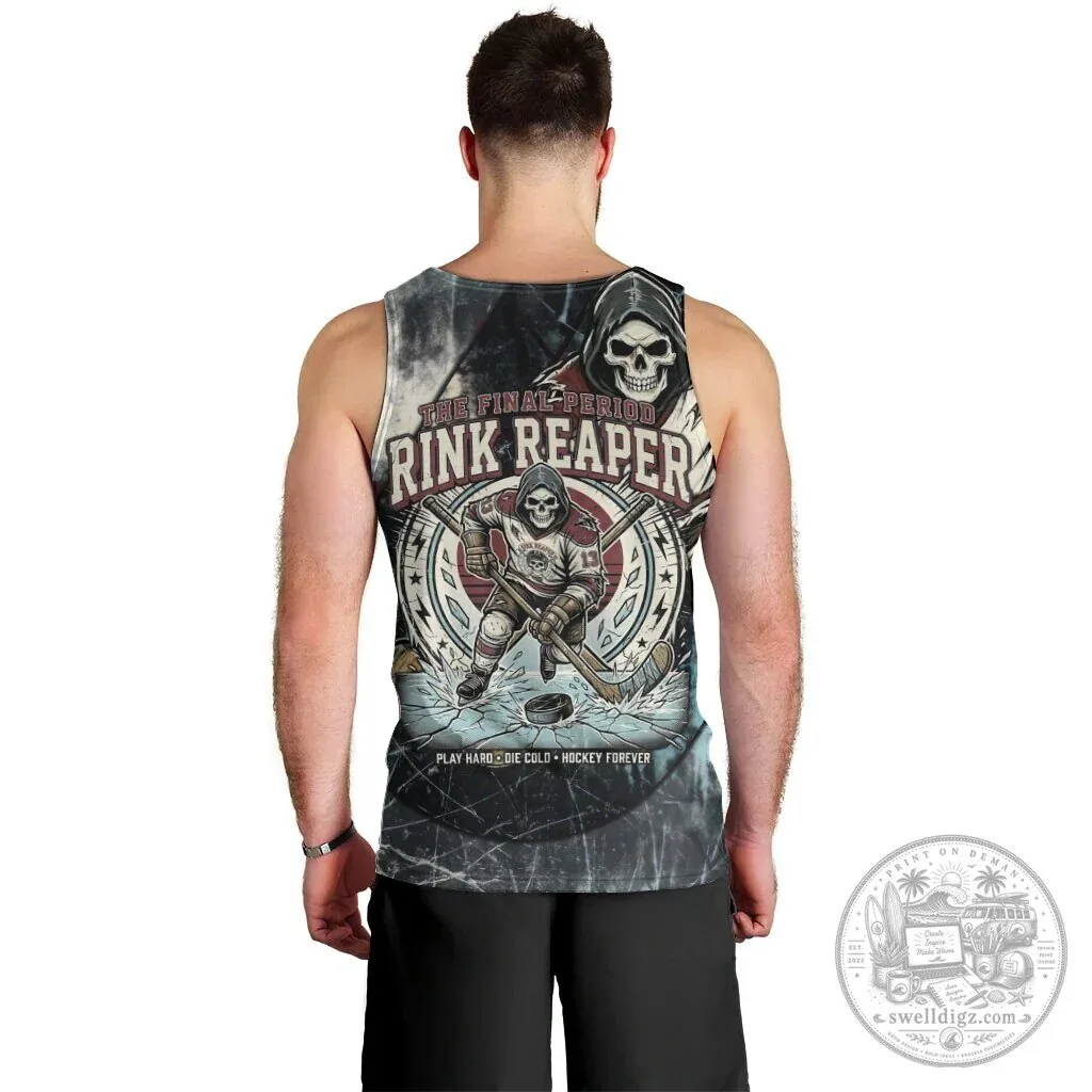Ice Hockey Rink Reaper Collecting Goals and Souls Vintage Grunge Tank Top 6 Ice Hockey Rink Reaper Collecting Goals and Souls Vintage Grunge Tank Top
