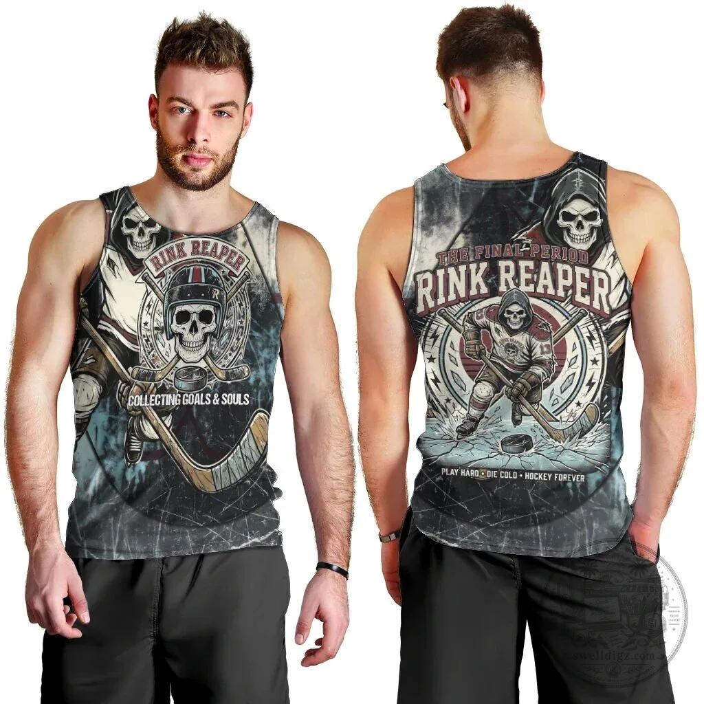 Ice Hockey Rink Reaper Collecting Goals and Souls Vintage Grunge Tank Top 9 Ice Hockey Rink Reaper Collecting Goals and Souls Vintage Grunge Tank Top