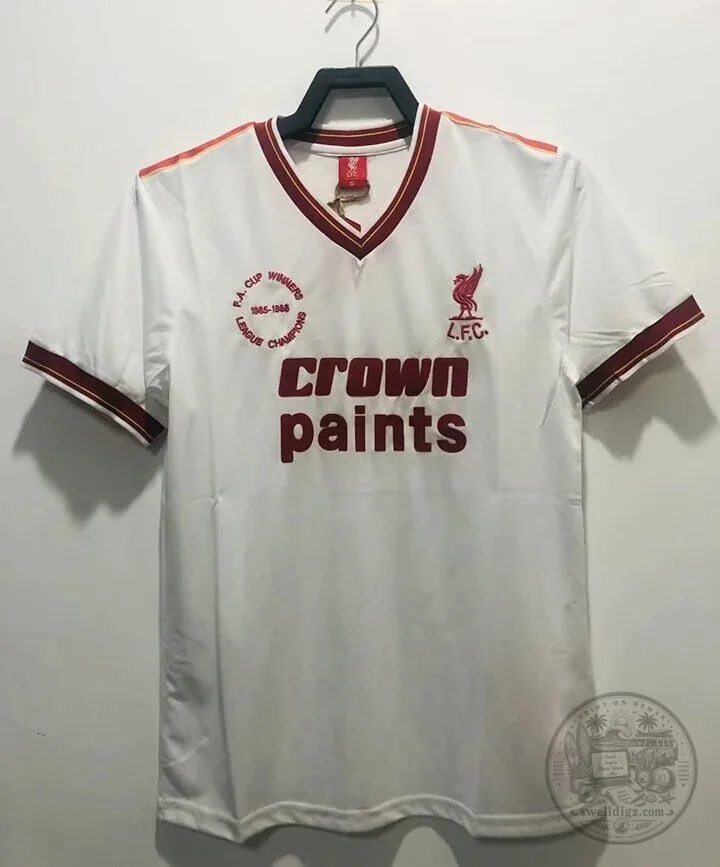 Liverpool Football Club 1985-1986 Away Retro Soccer Jersey 1 Liverpool Football Club 1985-1986 Away Retro Soccer Jersey