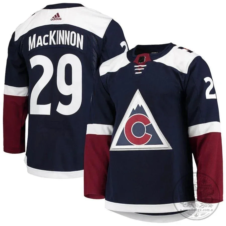 Personalized Marching Band Crystal Ball LED Night Light with Custom Name and Year 7 Colorado Avalanche Nathan MacKinnon Number 29 Blue Hockey Jersey