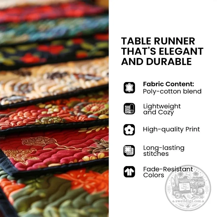 Pumpkin Harvest Magic Quilted Table Runner Autumn Fall Decor 7 Pumpkin Harvest Magic Quilted Table Runner Autumn Fall Decor