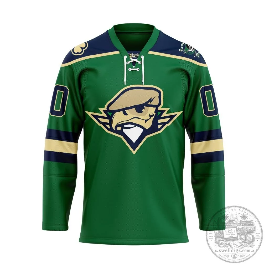 Springfield Thunderbirds Personalized St. Patrick's Day Green Hockey Jersey