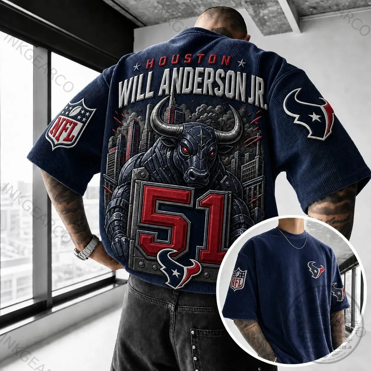 Houston Texans Will Anderson Jr. NFL Football Team Fan T-Shirt