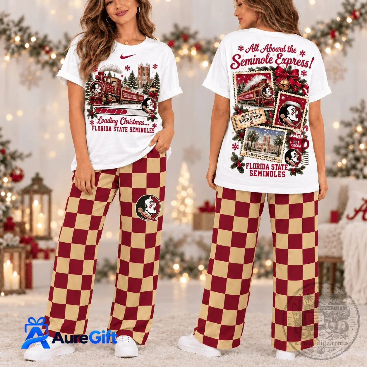 Florida State Seminoles Christmas Pajamas Set