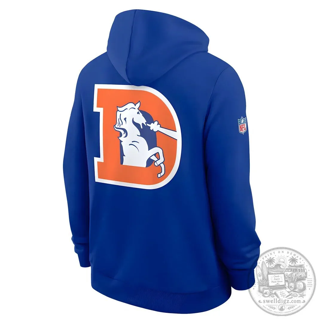 Denver Broncos NFL Football Team Logo Royal Blue Pullover Hoodie 7 Denver Broncos NFL Football Team Logo Royal Blue Pullover Hoodie
